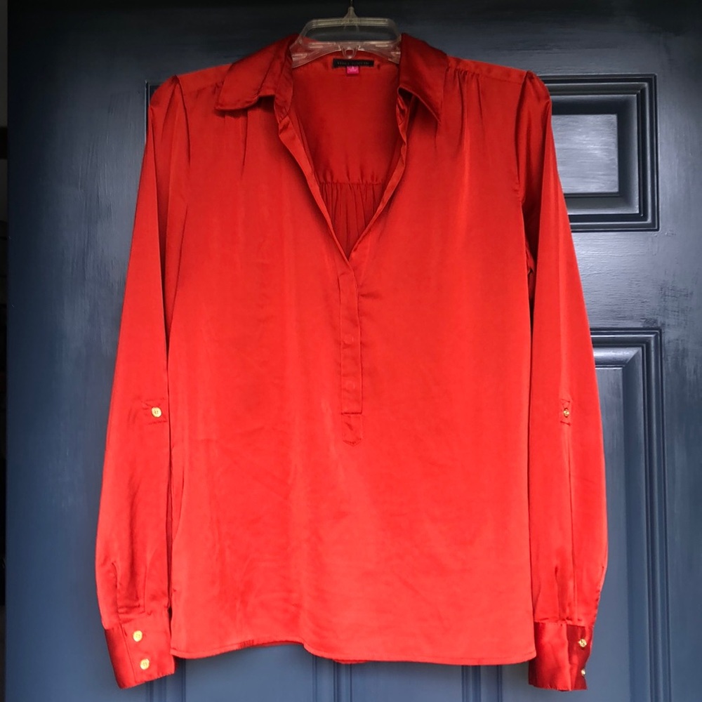 Vince Camuto silky orange top